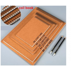 Professional sketchbook Thick paper Spiral notebook Art school supplies Pencil drawing notepad stationery cute gel pens pencil