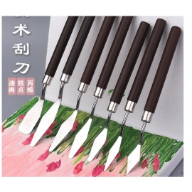 1/3/5/7Pcs/Set Stainless Steel Oil Painting Knife Artist Spatula Art Tools stationery Cake baking supplies painting drawing cute