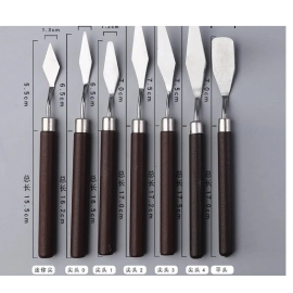 1/3/5/7Pcs/Set Stainless Steel Oil Painting Knife Artist Spatula Art Tools stationery Cake baking supplies painting drawing cute