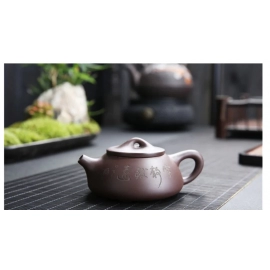 Yixing Raw Ore Purple Sand Shipiao Pot Traditional Pattern Purple Clay Teapot Handmade Kettle Tea Pot Kung Fu Teaware 185ml