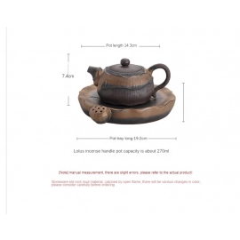 Gilded Iron Glaze Lotus Fragrance Pot Pu'er Tea Maker Mug Teapot Clay Coffeeware Teaware Puer Tea Cup Set Yixing Clay Kettle Bar